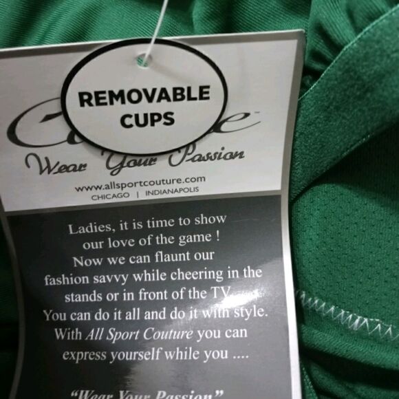 NFL All Sport Couture New York Jets Green Mesh Long Sleeve Top -G - Picture 4 of 7